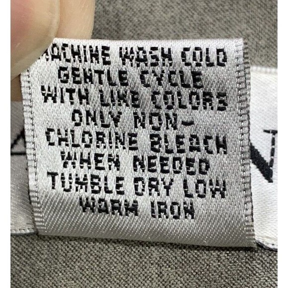 Alfani Button Down Shirt Men's Size XL Beige Short Sleeve Double Chest Pockets - Picture 8 of 12